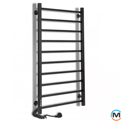 Полотенцесушитель электрический Laris Альфа ЧФ(Ч) 10 500 х 900 левое подключение R3, Исполнение: Левый, Высота (мм): 900, Ширина (мм): 525, фото 