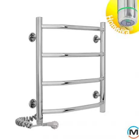 Полотенцесушитель электрический Laris Виктория П4 450 х 500 левое подключение S3, Исполнение: Левый, Высота (мм): 500, Ширина (мм): 480, фото 