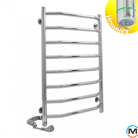 Сушка для рушників електрична Laris Вікторія П8 500 х 800 ліве підключення S3, Виконання: Лівий, Висота (мм): 800, Ширина (мм): 530, фото 