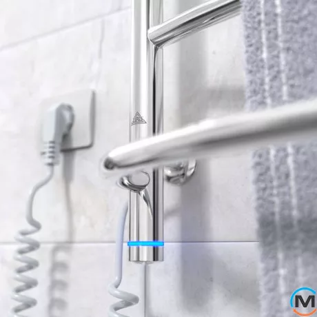 Сушки для рушників електричний Laris Єврофлеш П8 500 х 1000 з полицею ліве підключення S3, Виконання: Лівий, Висота (мм): 1000, фото , зображення 5