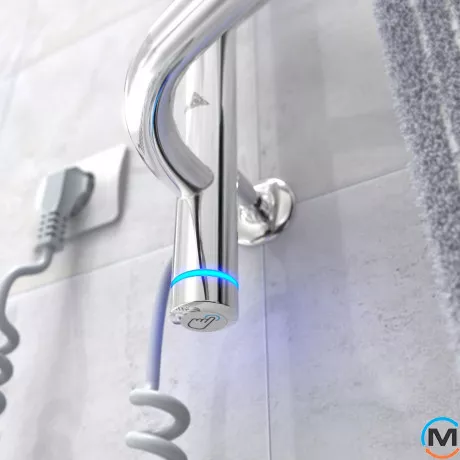 Сушки для рушників електричний Laris Єврофлеш П8 500 х 1000 з полицею ліве підключення S3, Виконання: Лівий, Висота (мм): 1000, фото , зображення 6