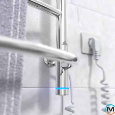 Сушки для рушників електричний Laris Єврофлеш П8 500 х 1000 з полицею праве підключення S3, Виконання: Правий, Висота (мм): 1000, фото , зображення 5