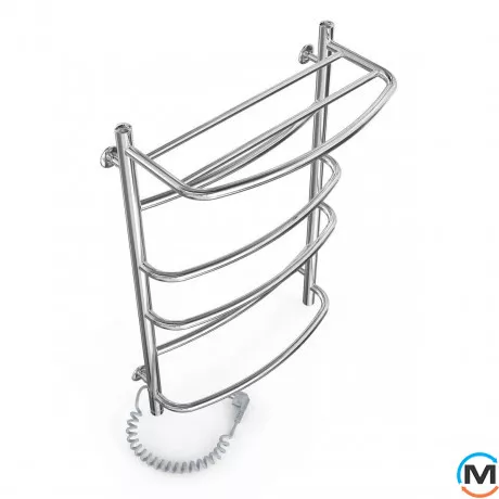 Сушки для рушників електричний Laris Єврофлеш П6 500 х 800 з полицею ліве підключення S3, Виконання: Лівий, Висота (мм): 800, фото , зображення 3