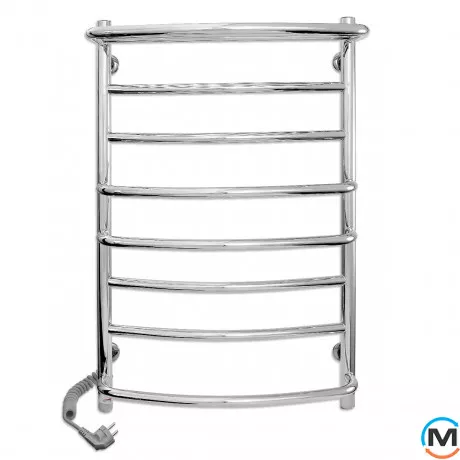 Сушки для рушників електричний Laris Євромікс П8 500 х 800 з полицею ліве підключення S3, Виконання: Лівий, фото , зображення 2