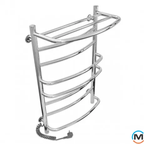 Сушки для рушників електричний Laris Євромікс П8 500 х 800 з полицею ліве підключення S3, Виконання: Лівий, фото , зображення 3