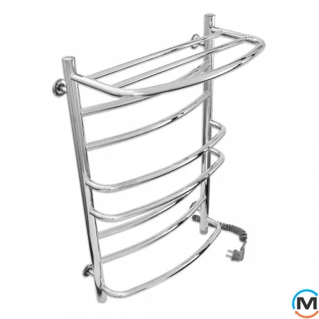 Сушка для рушників електричний Laris Євромікс П8 500 х 800 з полицею праве підключення S3, Виконання: Правий, фото , зображення 3