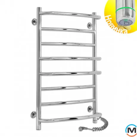 Сушка для рушників електричний Laris Євромікс П8 500 х 800 праве підключення S3, Виконання: Правий, Висота (мм): 800, Ширина (мм): 530, фото 