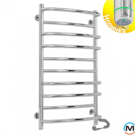 Полотенцесушитель электрический Laris Евромикс П10 500 х 900 правое подключение S3, Исполнение: Правый, Высота (мм): 900, Ширина (мм): 530, фото 