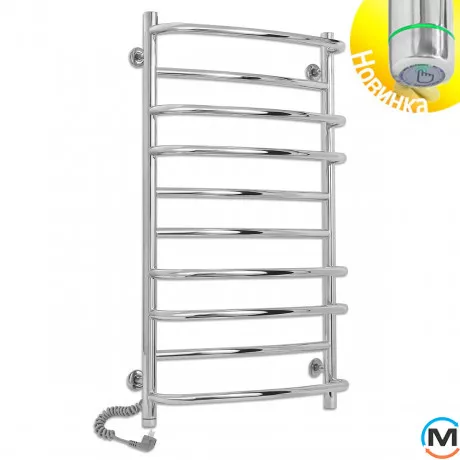 Полотенцесушитель электрический Laris Евромикс П10 600 х 900 левое подключение S3, Исполнение: Левый, Высота (мм): 900, Ширина (мм): 630, фото 