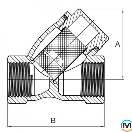 Фільтр грубого очищення 2" ASG+, Діаметр різьблення: 2", фото , зображення 2