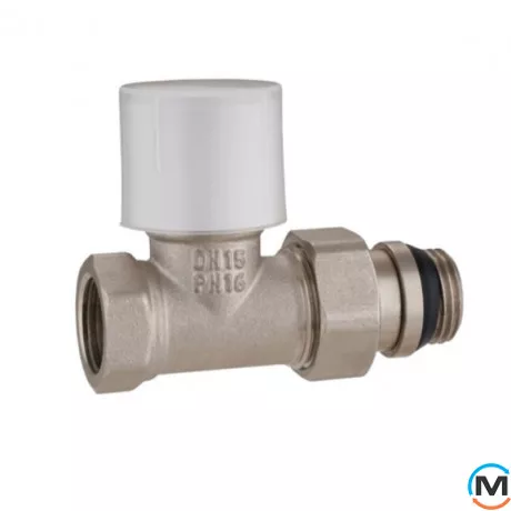 Кран радиаторный 1/2" прямой нижний ASG, Исполнение: Прямой, фото 