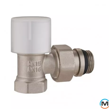 Кран радиаторный 1/2" угловой нижний ASG, Исполнение: Угловой, фото 