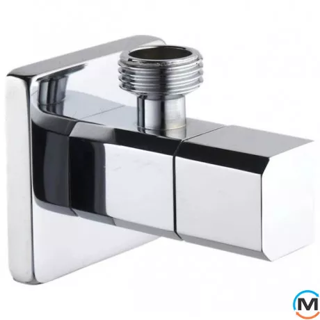 Кран кутовий кераміка 1/2"x1/2" Квадро ASG, Діаметр різьблення: 1/2"x1/2", фото 