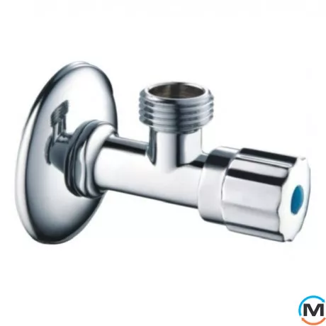 Кран кутовий вентильний 1/2"x3/4" ASG, Діаметр різьблення: 1/2"x3/4", фото 