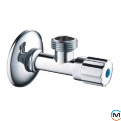 Кран кутовий вентильний 1/2"x3/8" з цангою ASG., Діаметр різьблення: 1/2"x3/8", фото 