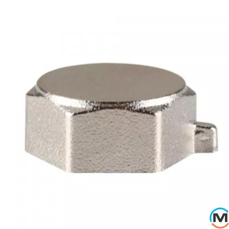 Заглушка 3/4" В никель ASG, Тип резьбы: Внутренняя, Диаметр резьбы: 3/4", фото 