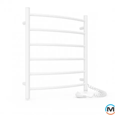 Полотенцесушитель электрический Laris Классик ЧФ 6 500 х 600 правое подключение S3, Исполнение: Правый, Высота (мм): 600, фото 