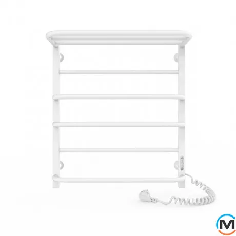 Полотенцесушитель электрический Laris Комфорт ЧФ6 500 х 600 с полкой правое подключение R3, Исполнение: Правый, Высота (мм): 600, фото , изображение 2