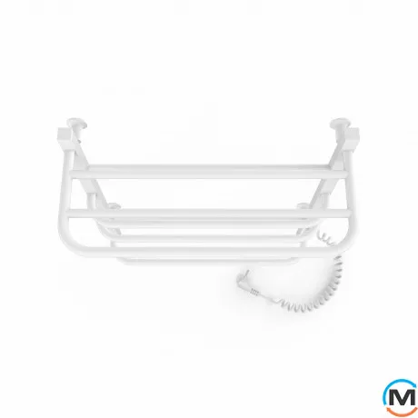 Полотенцесушитель электрический Laris Комфорт ЧФ6 500 х 600 с полкой правое подключение R3, Исполнение: Правый, Высота (мм): 600, фото , изображение 4