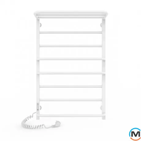 Сушка для рушників електрична Laris Комфорт ЧФ8 500 х 800 з полицею ліве підключення R3, Виконання: Лівий, Висота (мм): 800, фото , зображення 2