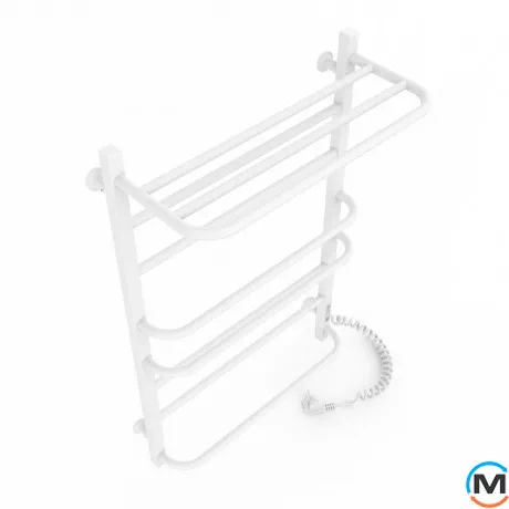 Сушка для рушників електрична Laris Комфорт ЧФ8 500 х 800 з полицею праве підключення R3, Виконання: Правий, Висота (мм): 800, фото , зображення 3