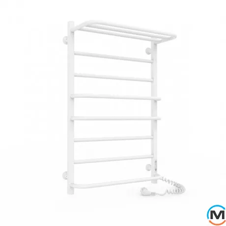 Сушка для рушників електрична Laris Комфорт ЧФ8 500 х 800 з полицею праве підключення R3, Виконання: Правий, Висота (мм): 800, фото 