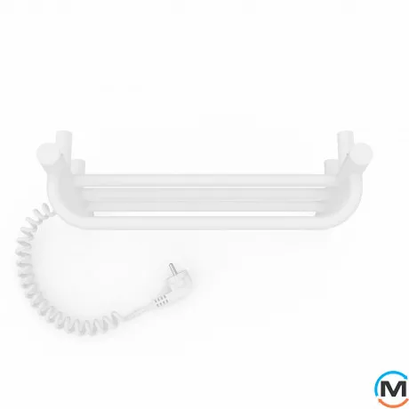 Полотенцесушитель электрический Laris Прайм ЧФ 4 400 х 300 левое подключение S3, Исполнение: Левый, Цвет: Белый, Высота (мм): 300, фото , изображение 4