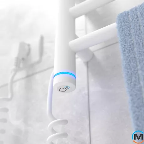 Полотенцесушитель электрический Laris Прайм ЧФ 4 400 х 300 левое подключение S3, Исполнение: Левый, Цвет: Белый, Высота (мм): 300, фото , изображение 5