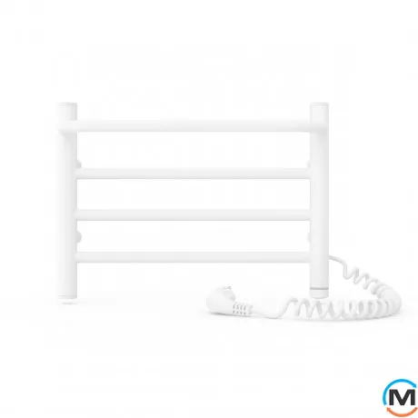 Полотенцесушитель электрический Laris Прайм ЧФ 4 400 х 300 правое подключение S3, Исполнение: Правый, Цвет: Белый, Высота (мм): 300, фото , изображение 2