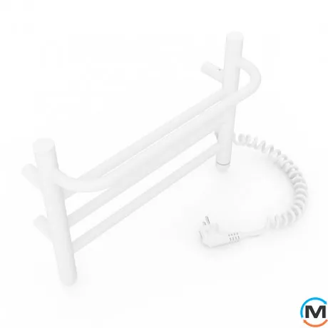 Полотенцесушитель электрический Laris Прайм ЧФ 4 400 х 300 правое подключение S3, Исполнение: Правый, Цвет: Белый, Высота (мм): 300, фото , изображение 3