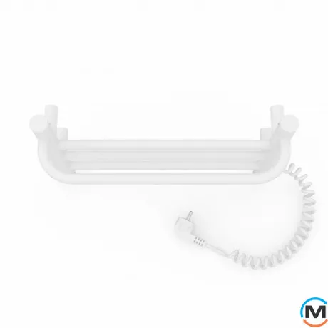 Полотенцесушитель электрический Laris Прайм ЧФ 4 400 х 300 правое подключение S3, Исполнение: Правый, Цвет: Белый, Высота (мм): 300, фото , изображение 4