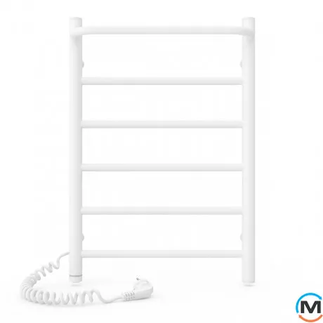 Сушка для рушників електрична Laris Прайм ЧФ 6 400 х 600 ліве підключення S3, Виконання: Лівий, Колір: Білий, Висота (мм): 600, фото , зображення 2