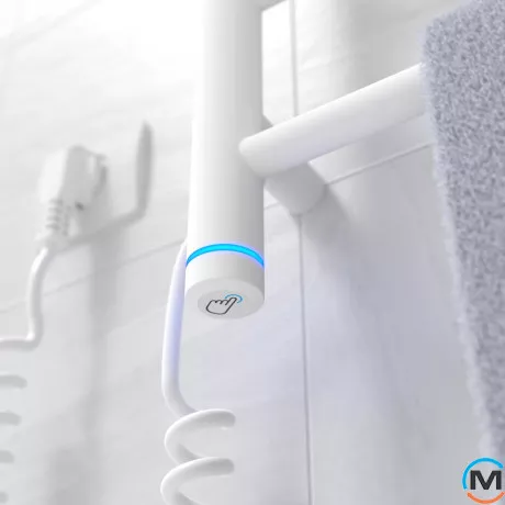 Сушка для рушників електрична Laris Прайм ЧФ 6 400 х 600 ліве підключення S3, Виконання: Лівий, Колір: Білий, Висота (мм): 600, фото , зображення 5