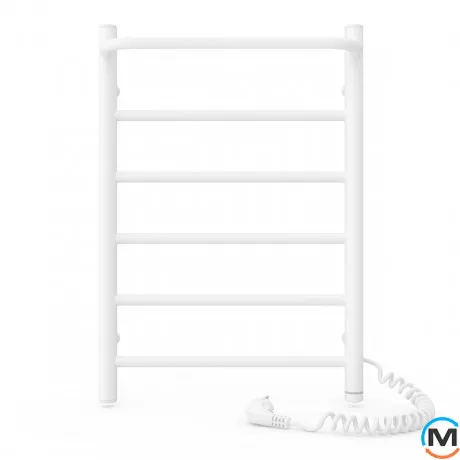 Полотенцесушитель электрический Laris Прайм ЧФ 6 400 х 600 правое подключение S3, Исполнение: Правый, Цвет: Белый, Высота (мм): 600, фото , изображение 2