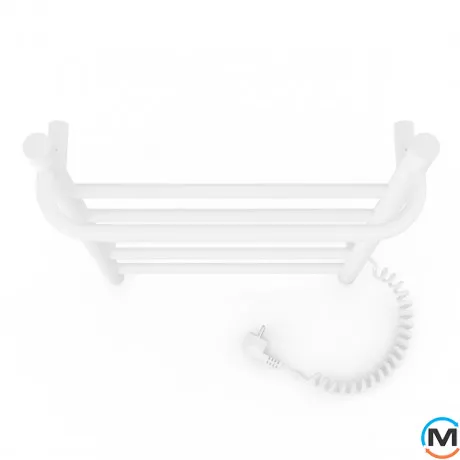 Полотенцесушитель электрический Laris Прайм ЧФ 6 400 х 600 правое подключение S3, Исполнение: Правый, Цвет: Белый, Высота (мм): 600, фото , изображение 4