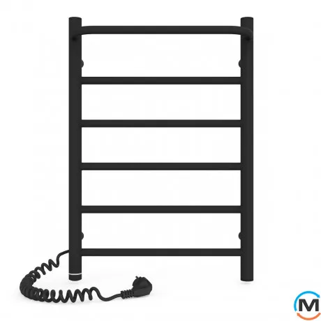 Полотенцесушитель электрический Laris Прайм ЧФ(Ч) 6 400 х 600 левое подключение S3, Исполнение: Левый, Цвет: Черный, Высота (мм): 600, фото , изображение 2