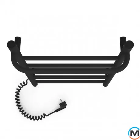 Полотенцесушитель электрический Laris Прайм ЧФ(Ч) 6 400 х 600 левое подключение S3, Исполнение: Левый, Цвет: Черный, Высота (мм): 600, фото , изображение 4