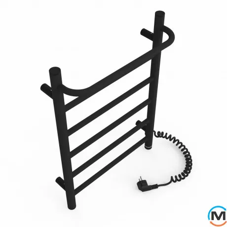 Полотенцесушитель электрический Laris Прайм ЧФ(Ч) 6 400 х 600 правое подключение S3, Исполнение: Правый, Цвет: Черный, Высота (мм): 600, фото , изображение 8