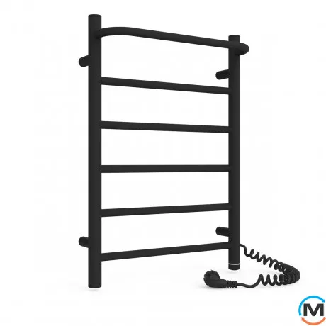 Полотенцесушитель электрический Laris Прайм ЧФ(Ч) 6 400 х 600 правое подключение S3, Исполнение: Правый, Цвет: Черный, Высота (мм): 600, фото , изображение 6