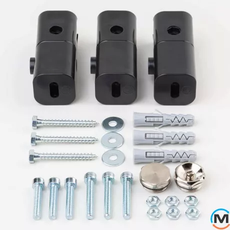 Электрическое полотенцесушитель Luxrad BASIC G 1200x500 черный мат. структурный тен (600 Вт) с кабелем налево, Модификация: с кабелем, Исполнение: Левый, Высота (мм): 1200, Макс. мощность (Вт): 600, фото , изображение 3