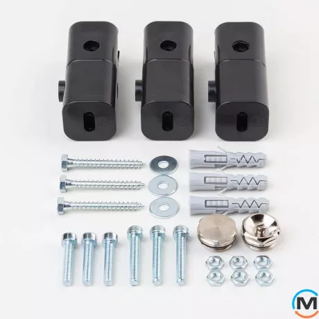 Электрическое полотенцесушитель Luxrad BASIC G 1200x500 черный мат. структурный тен (300 Вт) скрытый монтаж справа, Модификация: скрытый монтаж, Исполнение: Правый, Высота (мм): 1200, Макс. мощность (Вт): 300, фото , изображение 3