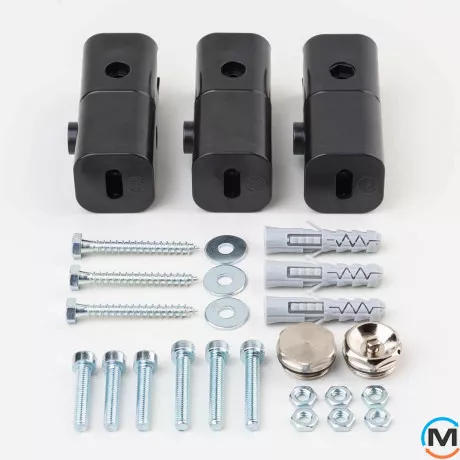 Електричний сушка для рушників Luxrad BASIC G 922x500 чорний мат. структурний тен (600 Вт) з кабелем ліворуч, Модифікація: с кабелем, Виконання: Лівий, Висота (мм): 922, Макс. потужність (Вт): 600, фото , зображення 3