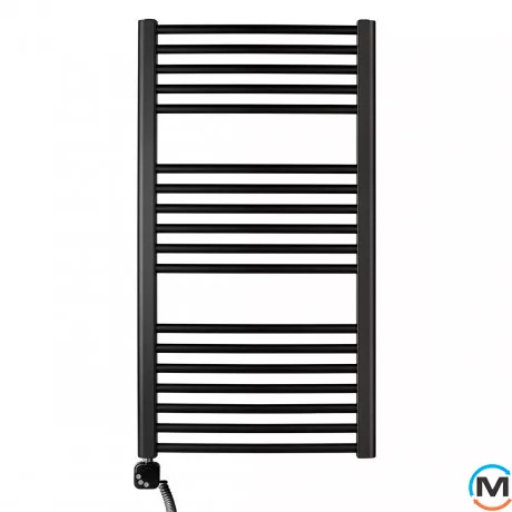 Електричний сушка для рушників Luxrad BASIC G 922x500 чорний мат. структурний тен (600 Вт) з кабелем ліворуч, Модифікація: с кабелем, Виконання: Лівий, Висота (мм): 922, Макс. потужність (Вт): 600, фото 