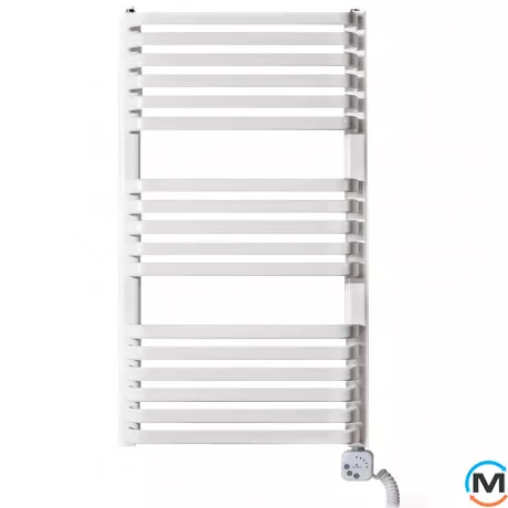 Електричний сушка для рушників Luxrad PIATTO 934x530 білий тен (600 Вт) з кабелем праворуч, Модифікація: с кабелем, Виконання: Правий, Колір: Білий, фото 