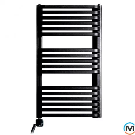 Электрическое полотенцесушитель Luxrad PIATTO 934x530 черный матовый структурный тен (600 Вт) с кабелем слева, Модификация: с кабелем, Исполнение: Левый, Цвет: Черный, фото 