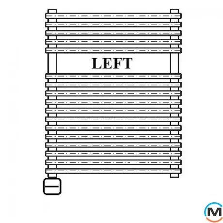 Электрическое полотенцесушитель Luxrad PIATTO 934x530 черный матовый структурный тен (600 Вт) скрытый монтаж слева, Модификация: скрытый монтаж, Исполнение: Левый, Цвет: Черный, фото , изображение 5