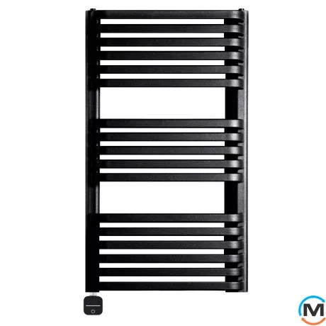 Электрическое полотенцесушитель Luxrad PIATTO 934x530 черный матовый структурный тен (600 Вт) скрытый монтаж слева, Модификация: скрытый монтаж, Исполнение: Левый, Цвет: Черный, фото 