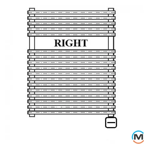 Электрическое полотенцесушитель Luxrad PIATTO 934x530 черный матовый структурный тен (600 Вт) скрытый монтаж справа, Модификация: скрытый монтаж, Исполнение: Правый, Цвет: Черный, фото , изображение 5