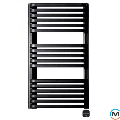 Электрическое полотенцесушитель Luxrad PIATTO 934x530 черный матовый структурный тен (600 Вт) скрытый монтаж справа, Модификация: скрытый монтаж, Исполнение: Правый, Цвет: Черный, фото 