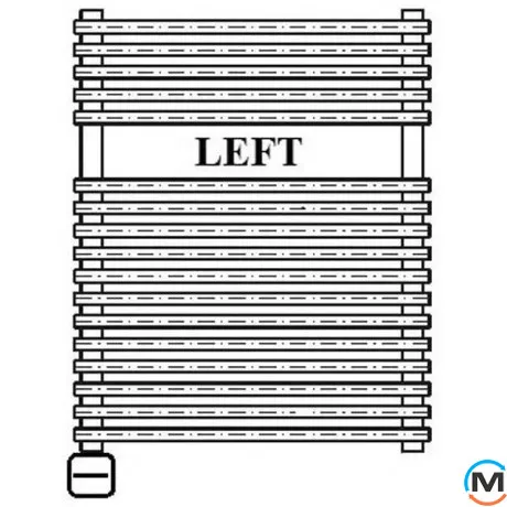 Електричний сушки для рушників Luxrad SALTO I 920x430 чорний мат. структурний тен (300 Вт), Модифікація: скрытый монтаж, Виконання: Лівий, Колір: Чорний, Висота (мм): 920, фото , зображення 4